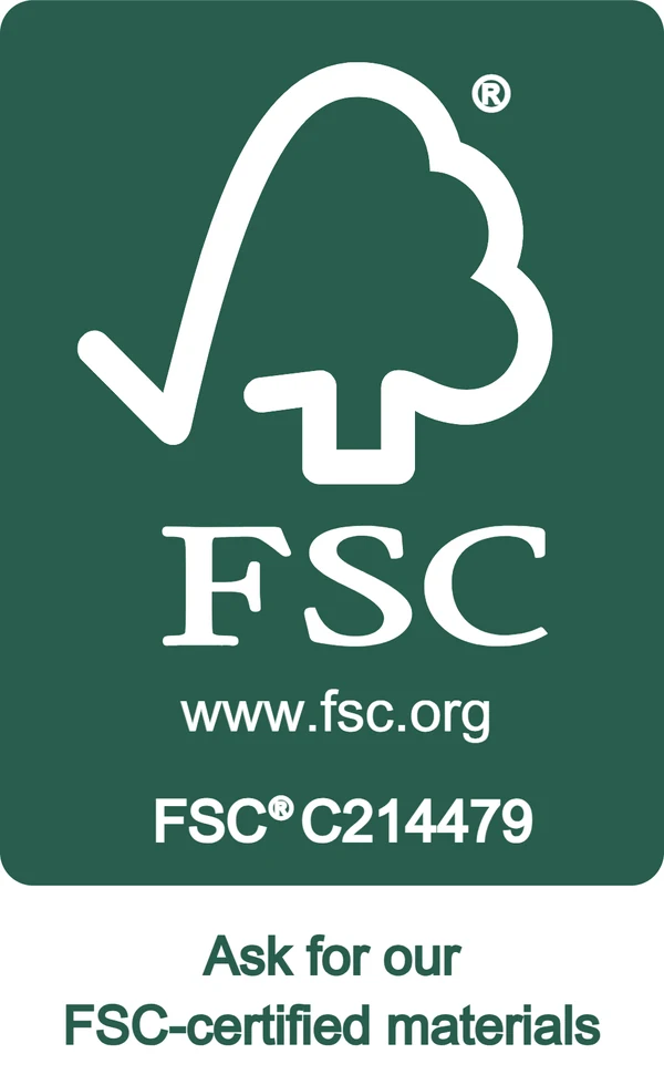 FSC® C214479, ask for our FSC-certified materials